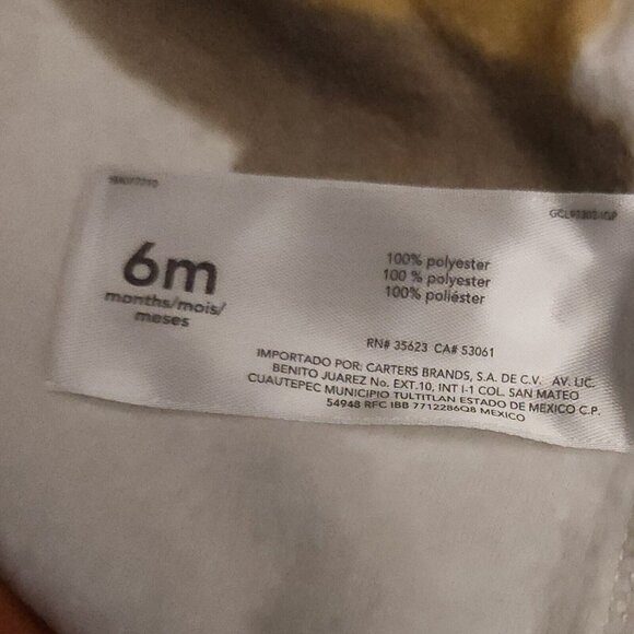 Carter's Infant Fleece Acorn Fall Footie Pajamas **multiple sizes** - Picture 4 of 4